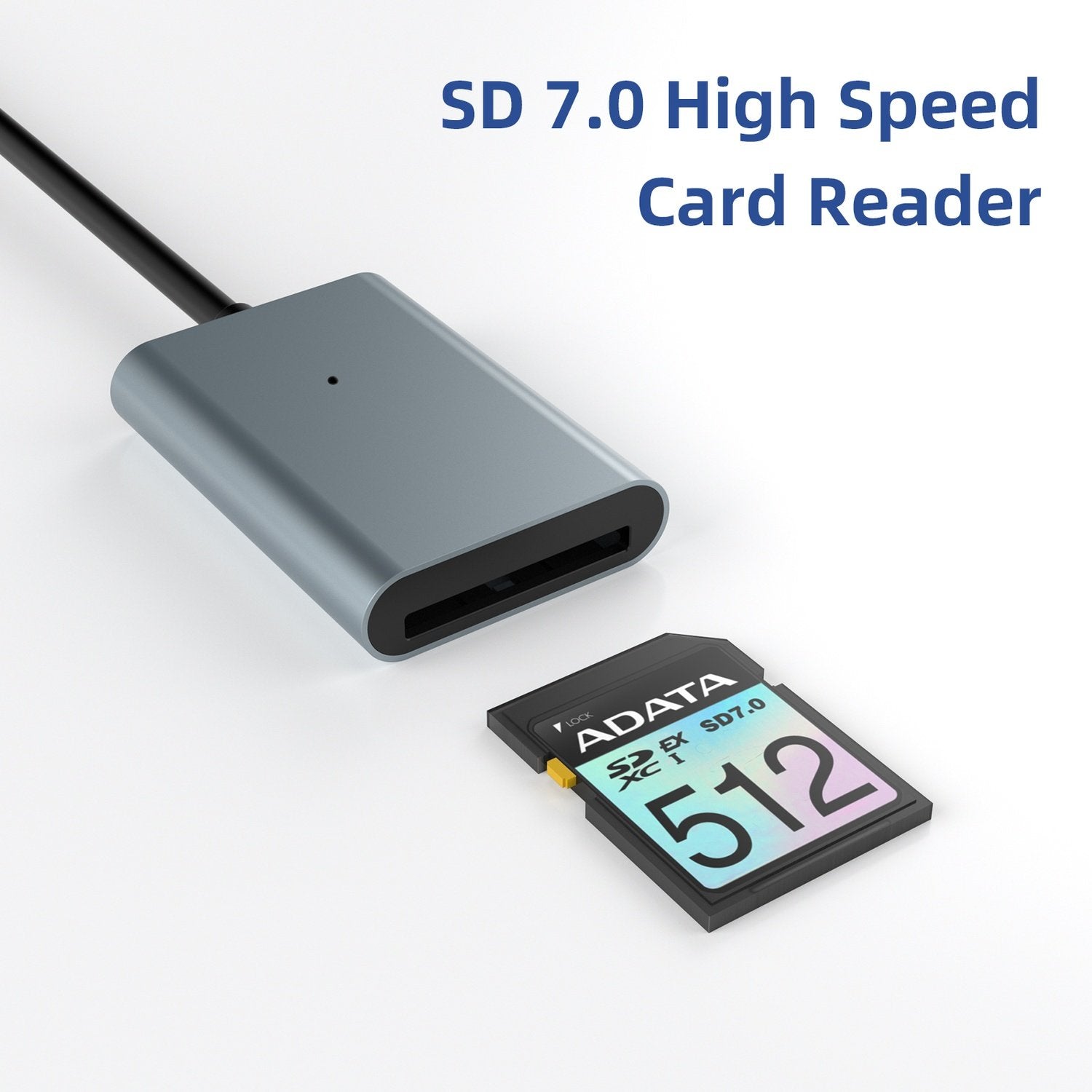 NÖRDIC USB-C 3.2 10 Gbps kortlæser SD Express 7.1 UHS-I NVME PCI-e 3.1