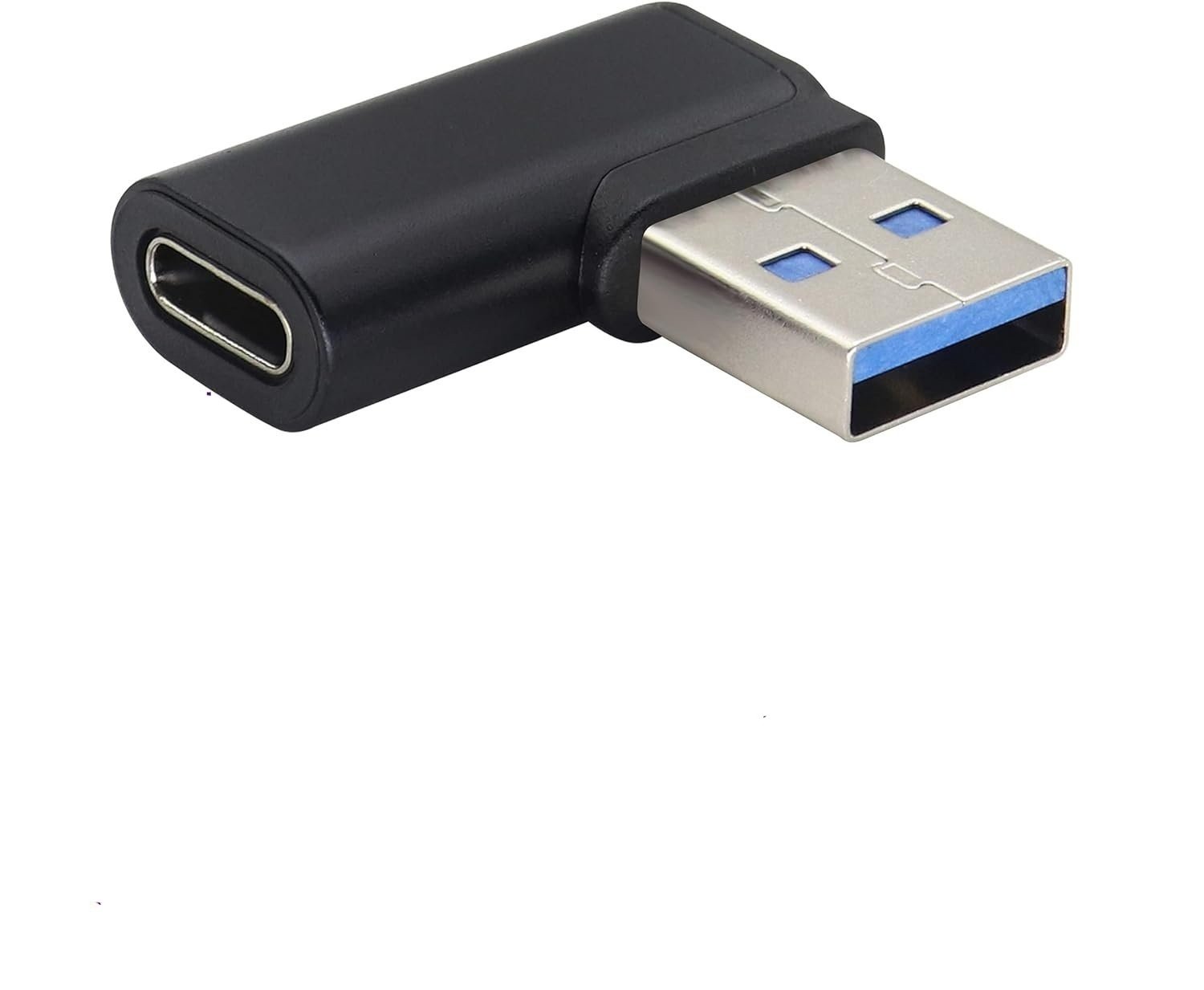 NÖRDIC USB-C hun til USB-A han vinklet adapter 90 grader