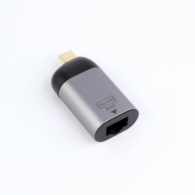 NÖRDIC USB-C til RJ45 Giga Ethernet netværksadapter Space Grey aluminium