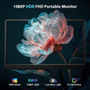 NÖRDIC USB-C & HDMI bærbar LCD-skærm 15,6" 1920x1080p 60Hz