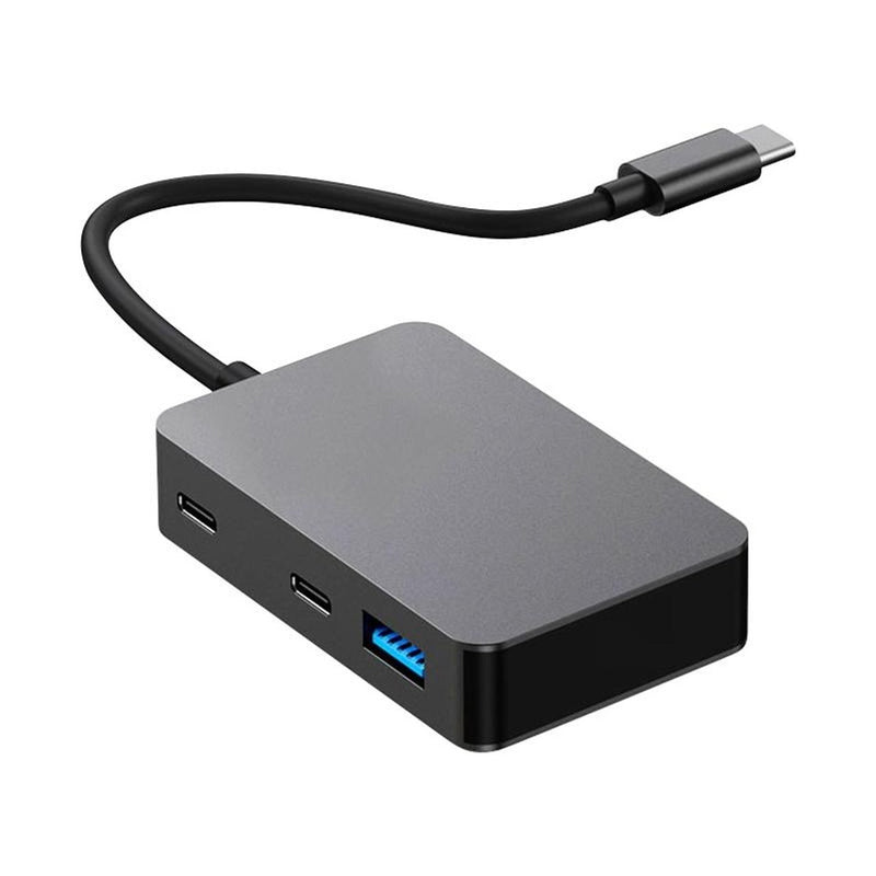 NÖRDIC 5 ports USB-C hub 3xUSB-A 3.1 5Gbps 1xUSB-C 480Mbps 1xUSB-C PD 90W