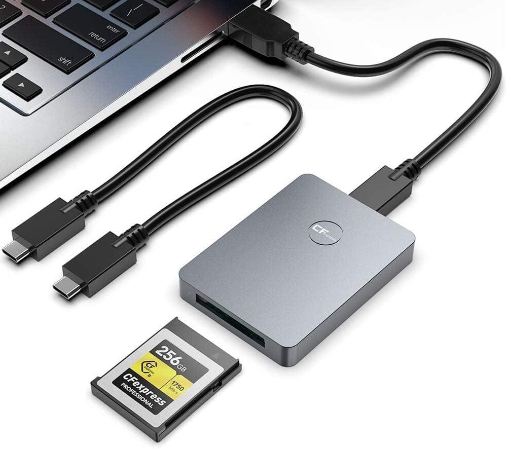 NÖRDIC USB-A&USB-C 3.2 10 Gbps kortlæser CFexpress A