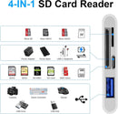 NÖRDIC USB-C card Reader SD, MicroSD, USB-A, USB-C UHS-I