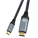 NÖRDIC USBC til HDMI 4K 60Hz 1m nylon flettet kabel plads grå støtte HDCP1.4 og 2,2 Pure kobber 99,99%