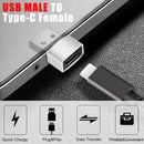 NÖRDIC USB C til OTG USB A Adapter Metal Silver