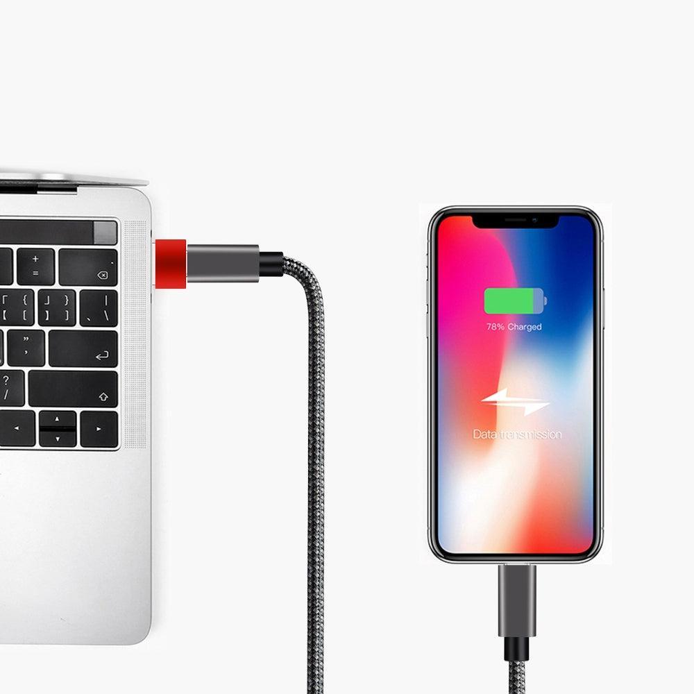 NÖRDIC USB C til OTG USB En mini adapter metal rødt