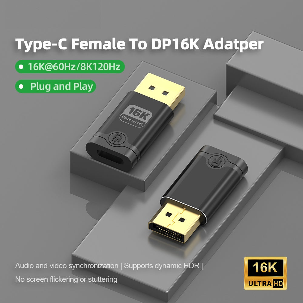 NÖRDIC USB-C til DP adapter 16K