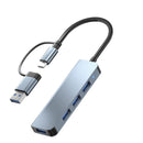 NÖRDIC USB Hub 4 porte 3xUSB-A 2.0 1xUSB-A 3.0