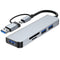 NÖRDIC USB Hub 5 porte 2xUSB-A 2.0 1xUSB-A 3.0 1xTF 1xSD