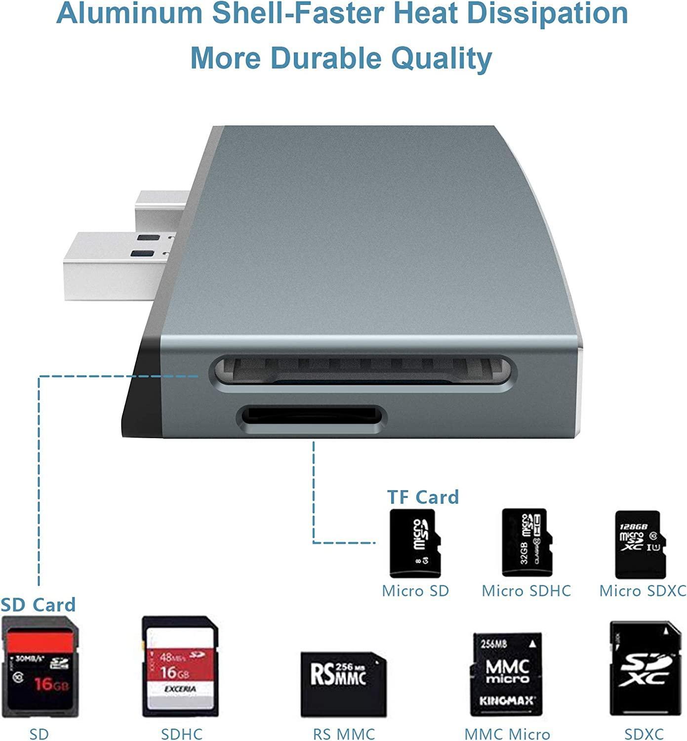 NÖRDIC USB-dockingstation til MicroSoft Surface 1xHDMI4k30Hz 3xUSB-A 5Gbps og 1xTF og 1xSD