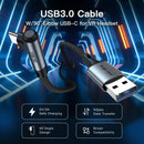 NÖRDIC VR Link-kabel 5m USB3.2 Gen1 USB-C til A 5Gbps 3A hurtigopladning Quest 2 Super Speed USB Sort