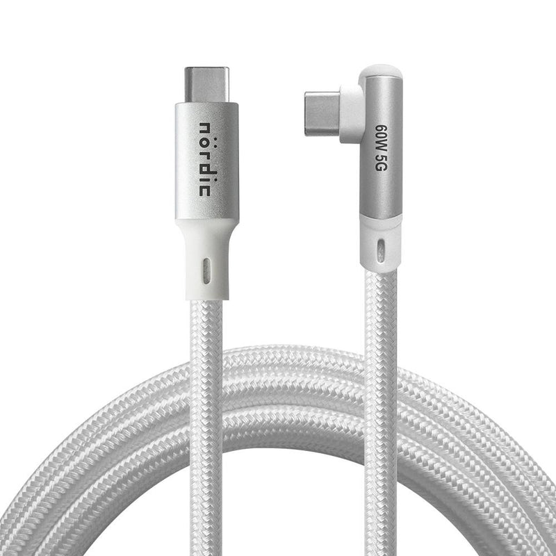 NÖRDIC VR Link-kabel 5m USB3.2 Gen1 USB-C til C 5Gbps 3A Hurtigopladning Quest 2 Super Speed USB Link-kabel Hvid