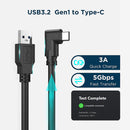 NÖRDIC VR Link-kabel 7m USB3.2 Gen1 USB-C til A 5Gbps 3A hurtigopladning Oculus Quest 2 Super Speed USB Link-kabel