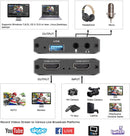 NÖRDIC Videooptagelsesadapter HDMI-udgang 4K 30Hz HDMI med Loop-mikrofon og lydudgang HDMI Signal Loop Out