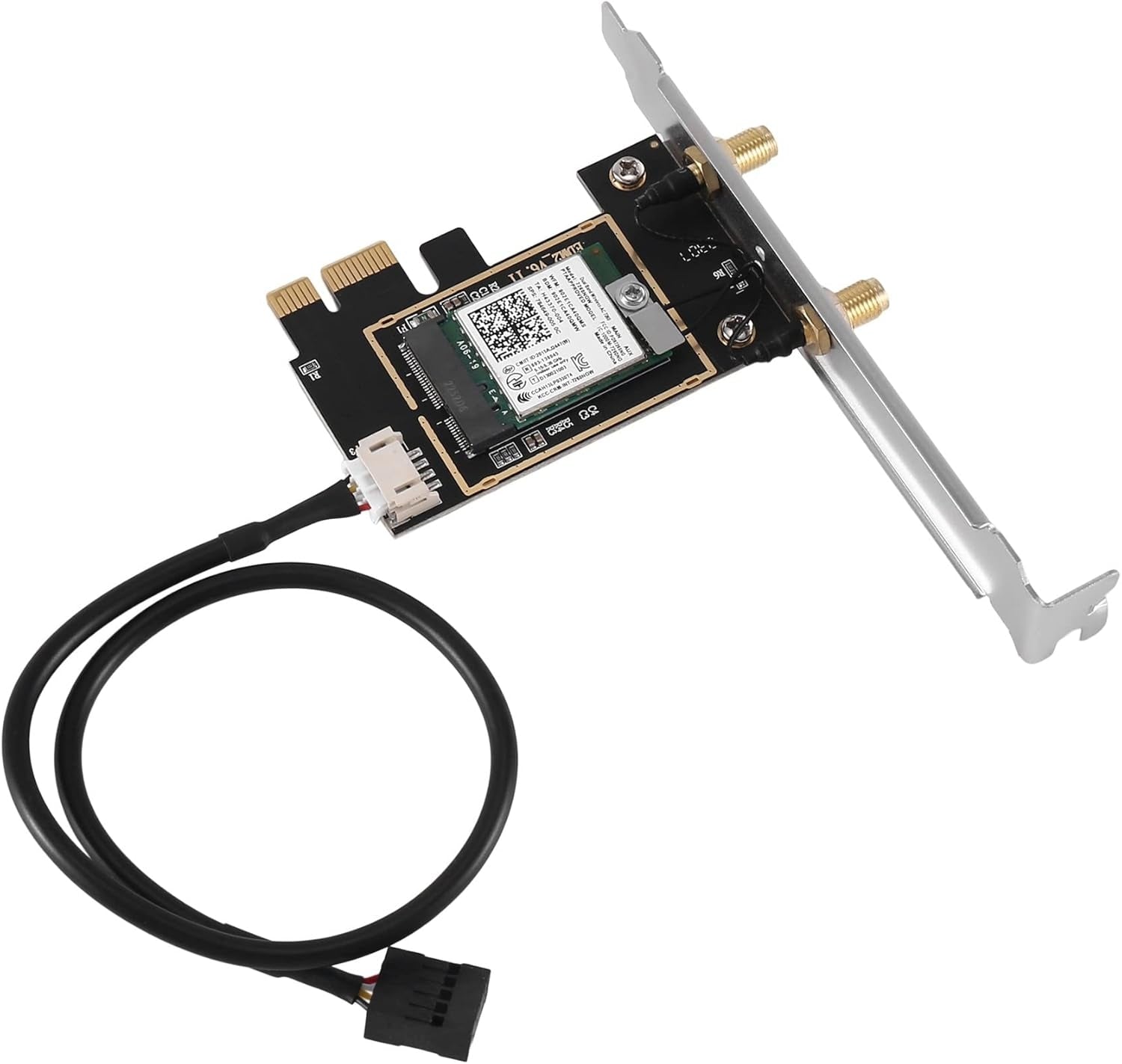 NÖRDIC WiFi 7 PCIe x1 trådløst netværkskort med Intel BE200-chipset, 8800 Mbps, Bluetooth 5.4
