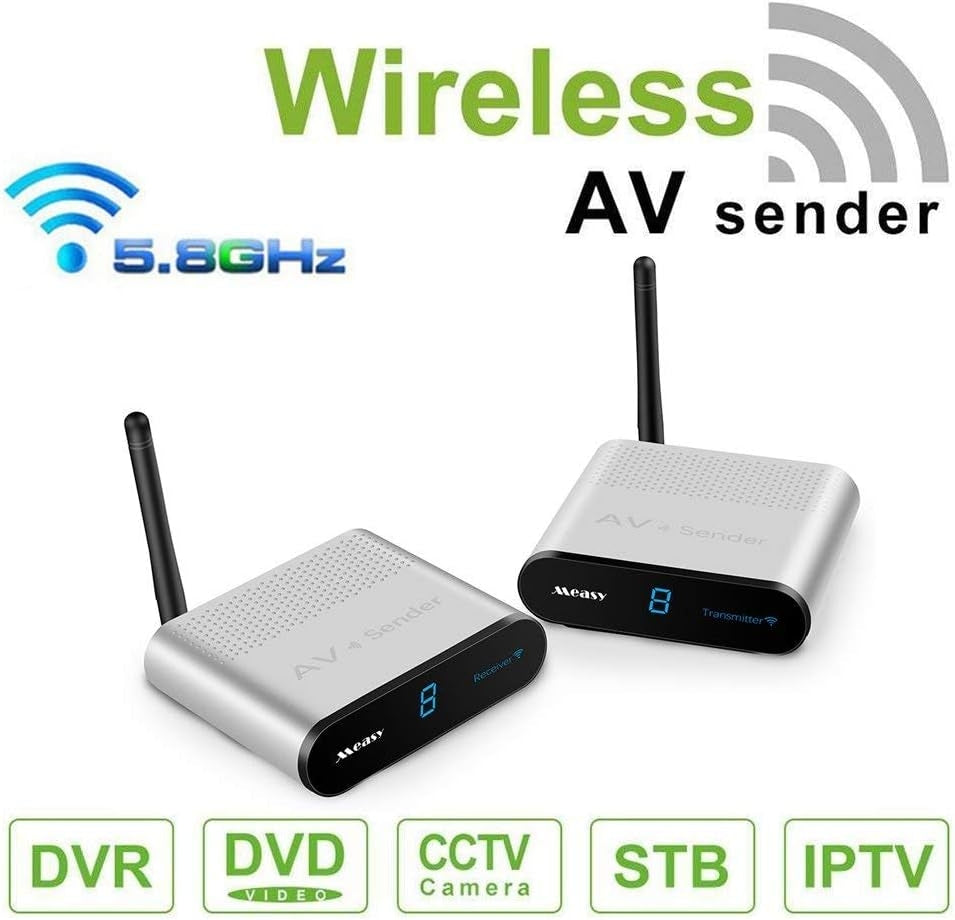 NÖRDIC Trådløs AV-sender og modtager 5.8 GHz 8 kanaler 500 m med IR-indgang Trådløs lyd