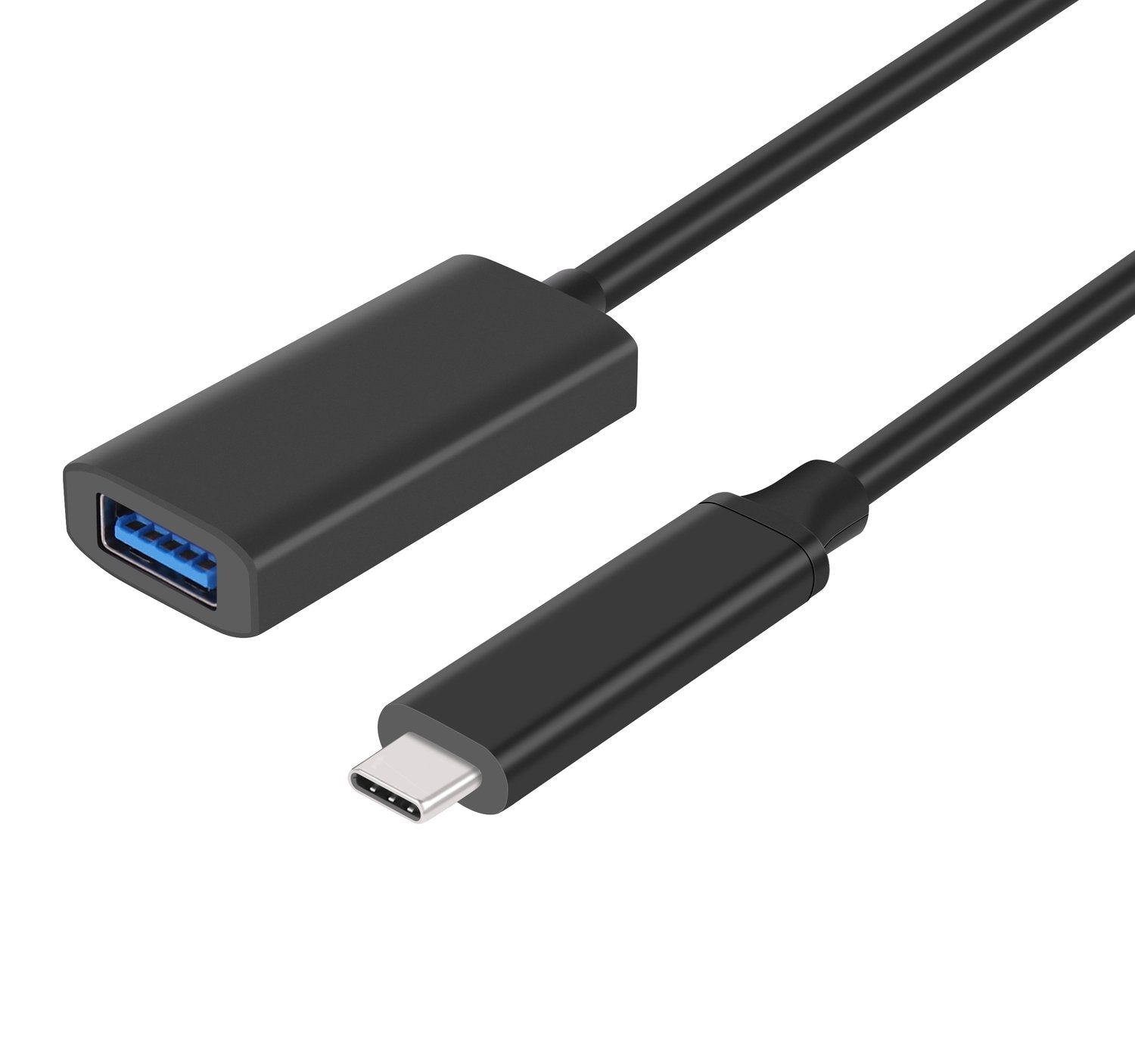 NÖRDIC aktiv 5m USB 3.2 Gen 2 SuperSpeed 10 Gbps Forlængerkabel USB-C han til USB-A hun