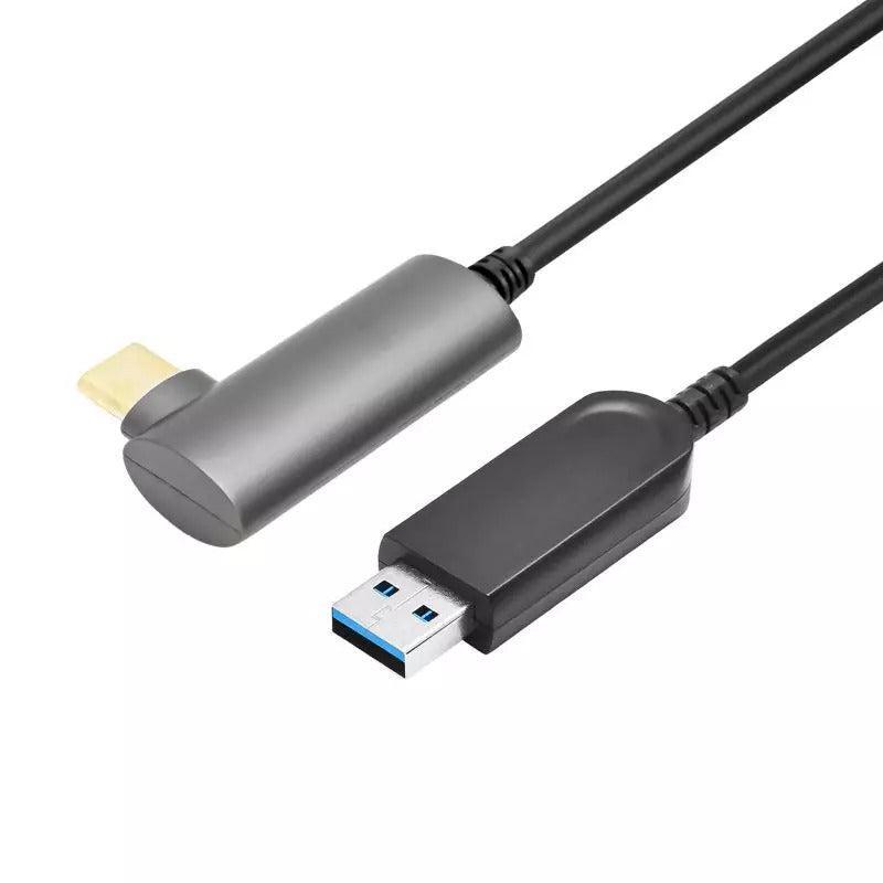 NÖRDIC aktiv AOC Fiber 10m USB-C til USB-A VR Link-kabel til Oculus Quest 2 USB3.2 Gen2 10 Gbps Super Speed VR Link-kabel