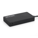 NÖRDIC strømforsynet 4-ports hub USB 3.0 5Gbps 25 cm kabel aluminium sort med strømforsyning