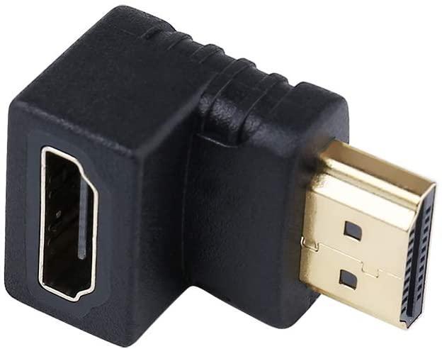 NÖRDIC vinklet HDMI 4K-adapter mandlige til kvindelige 270 grader