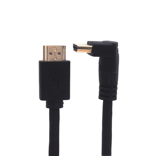 NÖRDIC vinklet HDMI-adapter 4K30Hz UHD han til han 30 cm sort