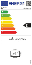 PALCO 24 tommer HD TV 12V DC 100-240V til bådcampingvogn autocamper DVB-T2 DVB-S2 VESA 100x100 PALCO 24LX1