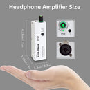 Portable in Ear Monitor Amplifier, Headphone Amp with XLR and TRS Input 3.5mm Output