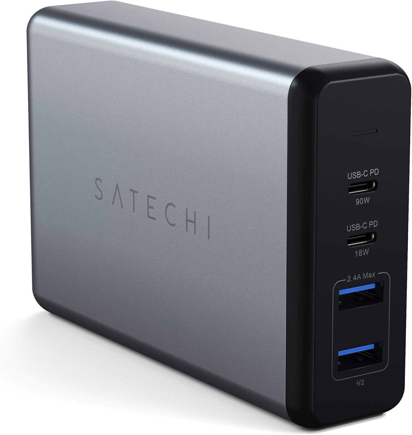 Satechi 108W Pro USB-C PD Desktop Ladestation – 2xUSB-C PD & 2xUSB A-porte