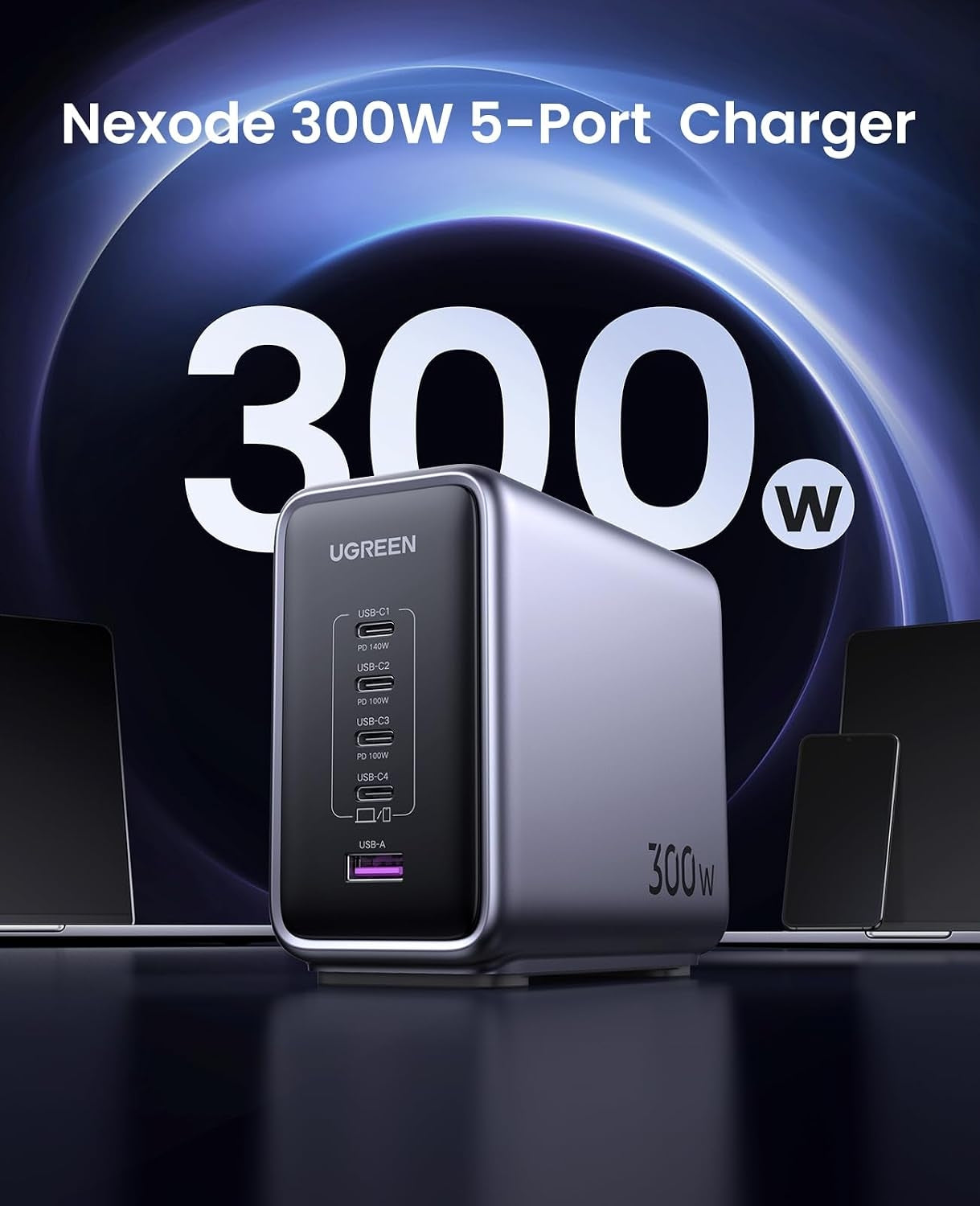 UGREEN Nexode 5-port PD 3.1 300W Charger