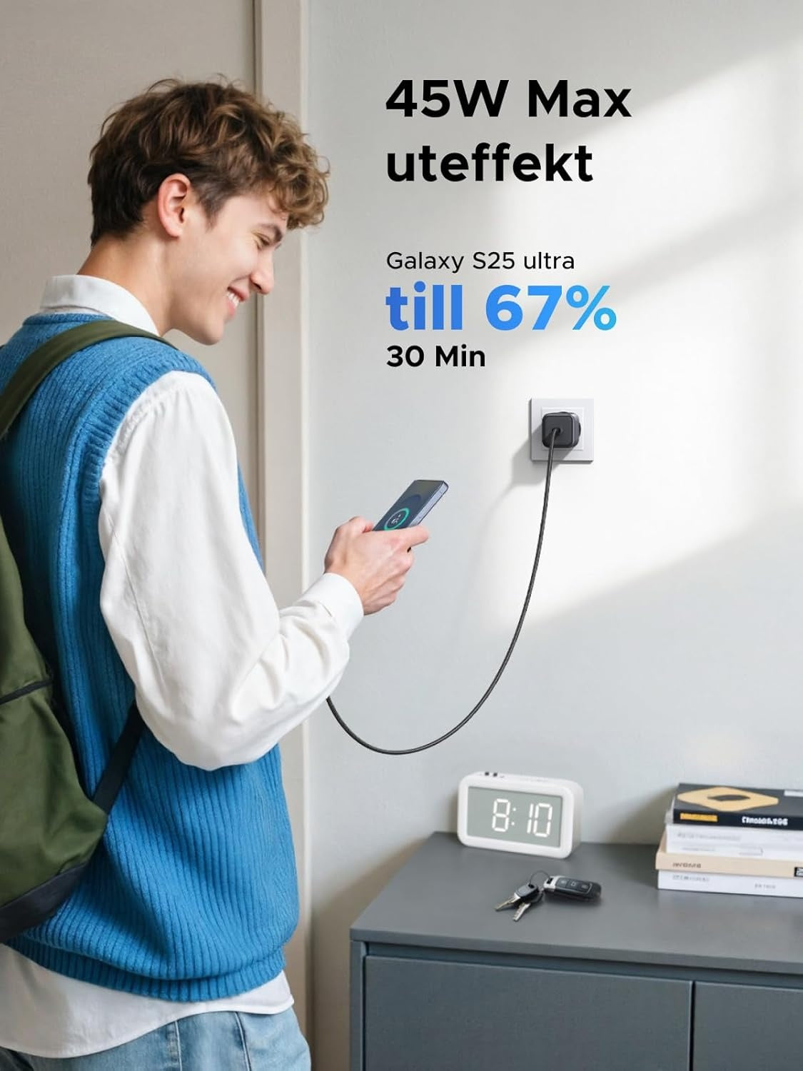 UGREEN USB-C Charger 45 W PPS GaN Fast Charger PD Charger Adapter
