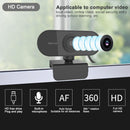 USB Webcam Fuld HD 1080p 30FPS med mikrofon drejelig 360grader base og 45 grader tilt 2MP