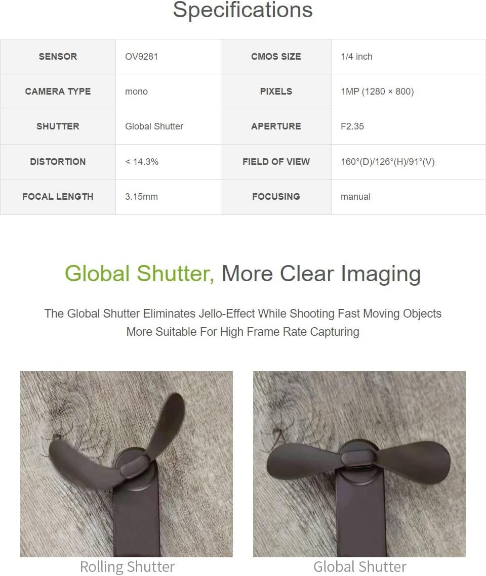Waveshare SC3336 3MP Camera Module (B), with High Sensitivity, High SNR, and Low Light Performance,