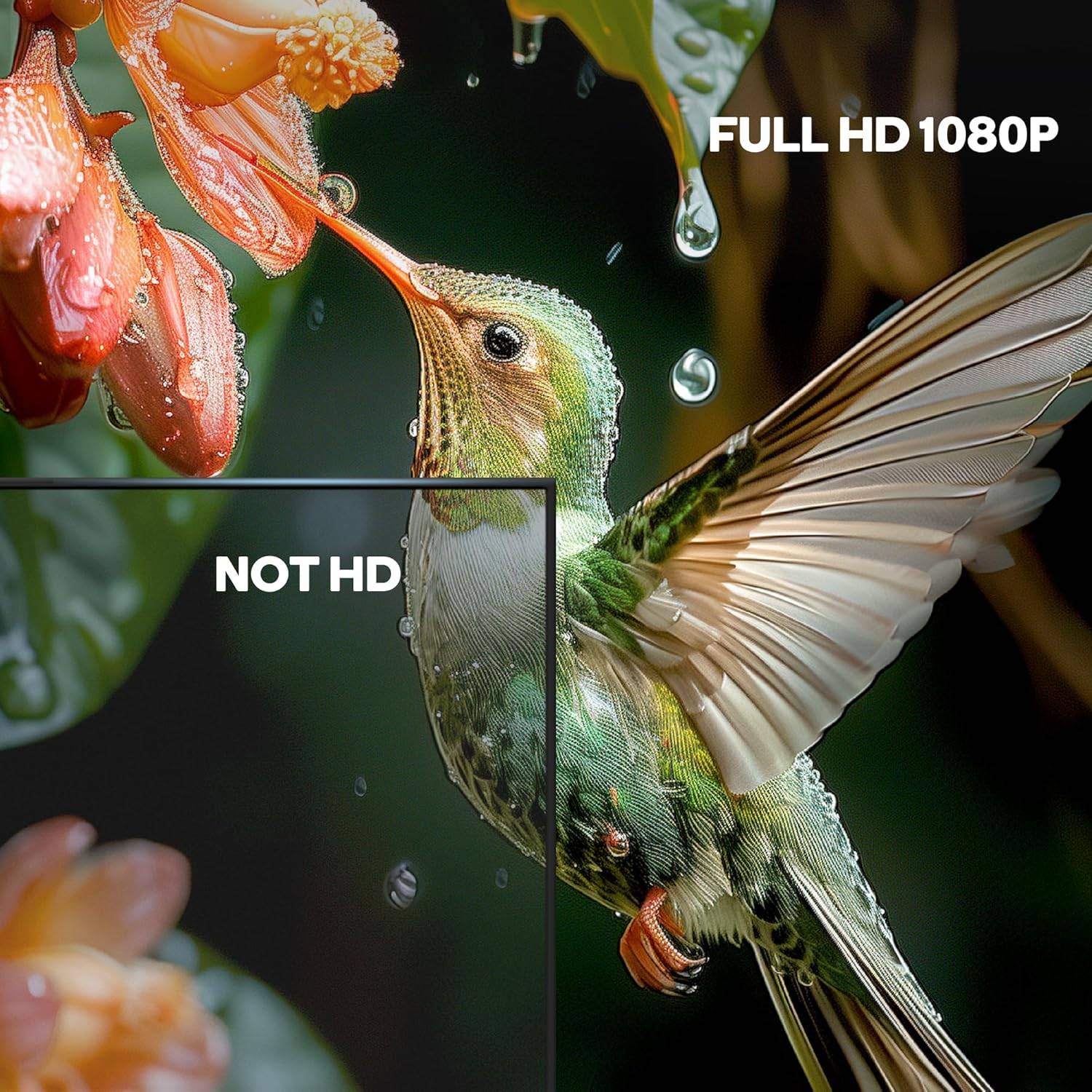 Wireless HDMI Transmitter and Receiver,1080P Full HD Wireless Video Transmission System with Loop Out, 400m