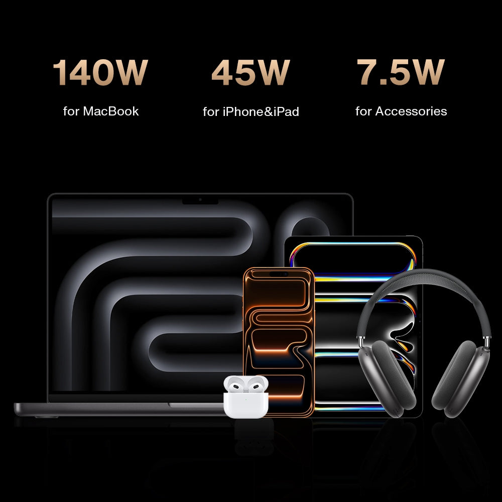 iVANKY 26-i-1 FusionDock Ultra Dual Thunderbolt 5 10GbE MacBook-dockingstation 4x6K/Triple 8K M1-M5 Pro/Max 120Gbps 240W Inkompatibel med Windows